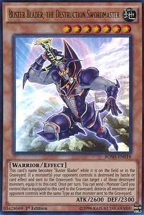 Buster Blader, the Destruction Swordmaster (BOSH-EN018) - Breakers of Shadow 1st Edition