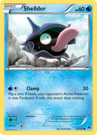 Shellder (23) 23/122 - XY  BREAKpoint Reverse Holofoil