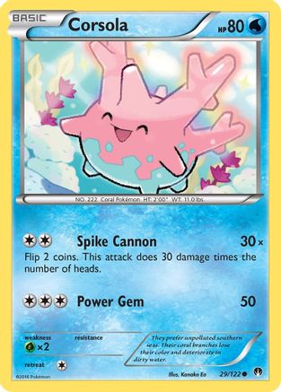Corsola 29/122 - XY  BREAKpoint