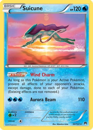 Suicune 30/122 - BREAKpoint Reverse Holofoil