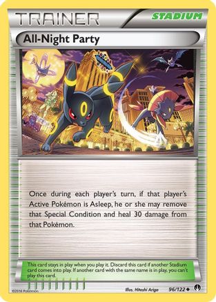 All-Night Party - 96/122 - XY  BREAKpoint Reverse Holofoil