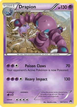 Drapion 54/122 - BREAKpoint Reverse Holofoil