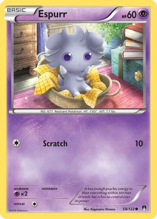 Espurr 58/122 - XY  BREAKpoint Reverse Holofoil