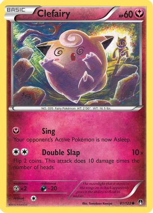 Clefairy 81/122 - XY  BREAKpoint Reverse Holofoil