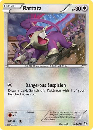 Rattata 87/122 - XY  BREAKpoint