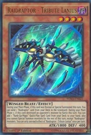 Raidraptor - Tribute Lanius (WIRA-EN021) - Wing Raiders 1st Edition
