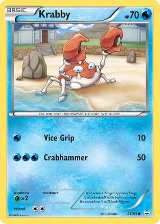 Krabby 21/83 - Generations Reverse Holofoil