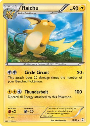 Raichu 27/83 - Generations Holofoil