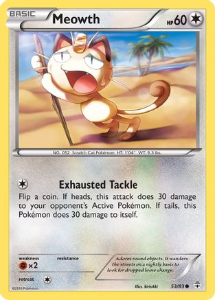 Meowth 53/83 - Generations Reverse Holofoil