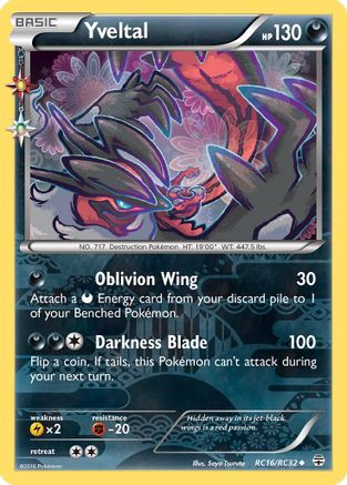 Yveltal RC16/83 - Generations Radiant Collection Holofoil