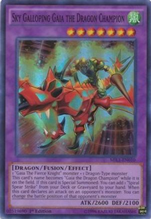 Sky Galloping Gaia the Dragon Champion (MIL1-EN010) - Millennium Pack 1st Edition