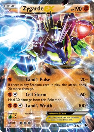 Zygarde EX 54/124 - XY  Fates Collide Holofoil