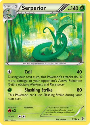 Serperior 7/124 - Fates Collide Reverse Holofoil