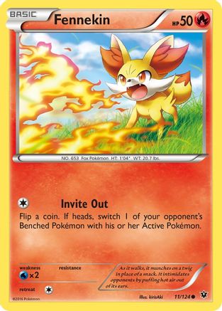 Fennekin (11) 11/124 - XY  Fates Collide