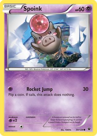 Spoink 30/124 - XY  Fates Collide Reverse Holofoil