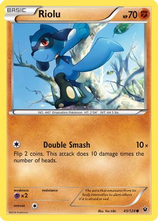 Riolu (45) 45/124 - XY  Fates Collide