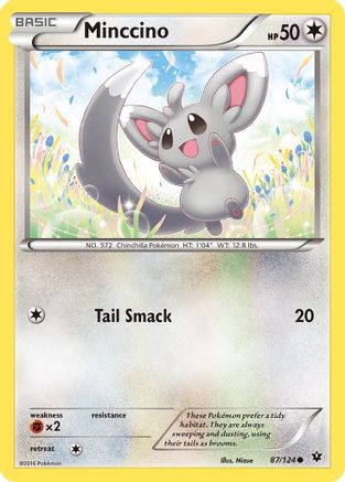 Minccino (87) 87/124 - XY  Fates Collide Reverse Holofoil