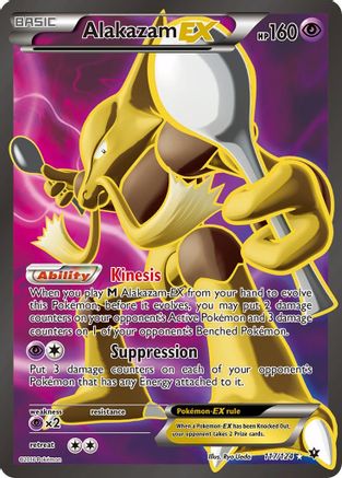 Alakazam EX (Full Art) - 117/124 - XY  Fates Collide Holofoil