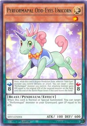 Performapal Odd-Eyes Unicorn (SHVI-EN004) - Shining Victories 1st Edition