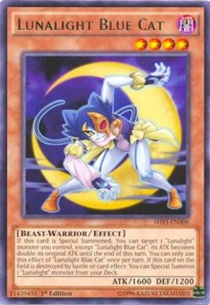 Lunalight Blue Cat (SHVI-EN008) - Shining Victories 1st Edition