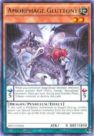 Amorphage Gluttony (SHVI-EN024) - Shining Victories 1st Edition