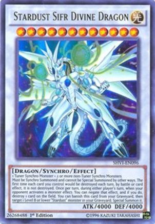 Stardust Sifr Divine Dragon (SHVI-EN096) - Shining Victories 1st Edition