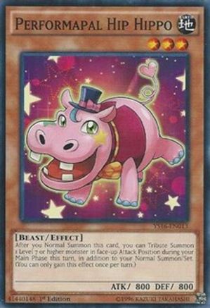 Performapal Hip Hippo (YS16-EN013) - Starter Deck: Yuya 1st Edition