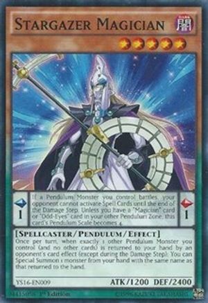 Stargazer Magician (YS16-EN009) - Starter Deck: Yuya 1st Edition