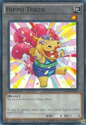 Token: Hippo (Yellow) (YS16-ENT02) - Starter Deck: Yuya 1st Edition