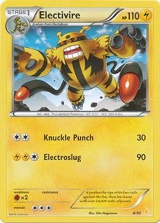 Electivire (4) 4 - XY Trainer Kit Pikachu Libre & Suicune