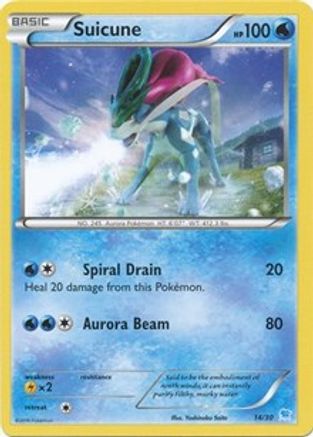 Suicune (14 - Non-Holo) 14 - XY Trainer Kit Pikachu Libre & Suicune