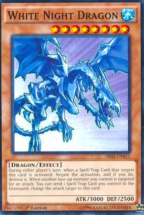 White Night Dragon (SR02-EN011) - Structure Deck: Rise of the True Dragons 1st Edition