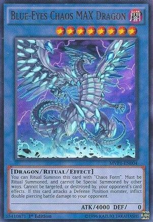 Blue-Eyes Chaos MAX Dragon (MVP1-EN004) - The Dark Side of Dimensions Movie Pack 1st Edition