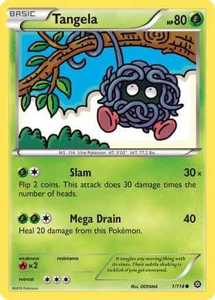 Tangela 1/114 - Steam Siege Reverse Holofoil