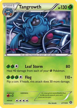 Tangrowth 2/114 - Steam Siege Reverse Holofoil