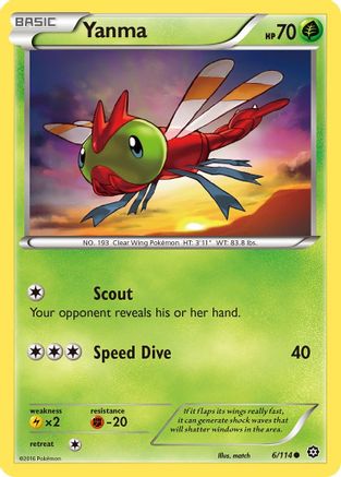 Yanma 6/114 - XY  Steam Siege