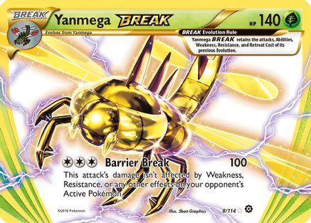 Yanmega BREAK 8/114 - XY  Steam Siege Holofoil