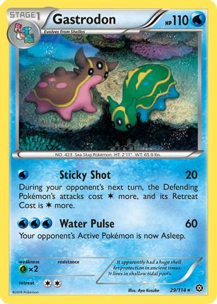 Gastrodon 29/114 - Steam Siege Reverse Holofoil