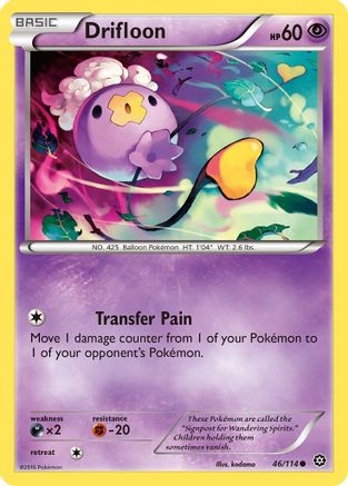 Drifloon 46/114 - XY  Steam Siege Reverse Holofoil