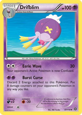 Drifblim 47/114 - Steam Siege Reverse Holofoil