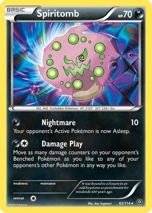 Spiritomb 62/114 - XY  Steam Siege Reverse Holofoil