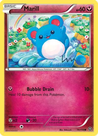 Marill 76/114 - XY  Steam Siege Reverse Holofoil