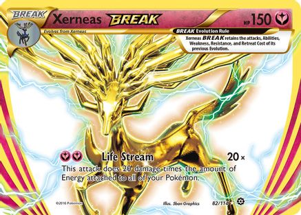 Xerneas BREAK 82/114 - XY  Steam Siege Holofoil