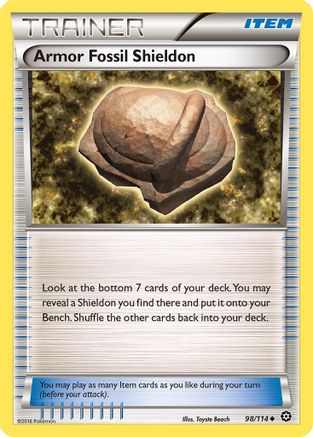 Armor Fossil Shieldon 98/114 - XY  Steam Siege