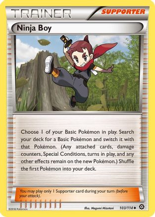 Ninja Boy 103/114 - XY  Steam Siege Reverse Holofoil