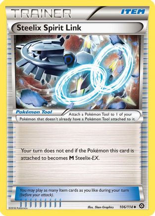 Steelix Spirit Link 106/114 - XY  Steam Siege Reverse Holofoil