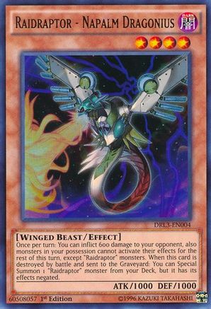 Raidraptor - Napalm Dragonius (DRL3-EN004) - Dragons of Legend: Unleashed 1st Edition