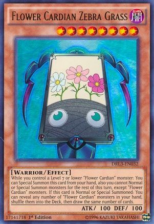 Flower Cardian Zebra Grass (DRL3-EN032) - Dragons of Legend: Unleashed 1st Edition