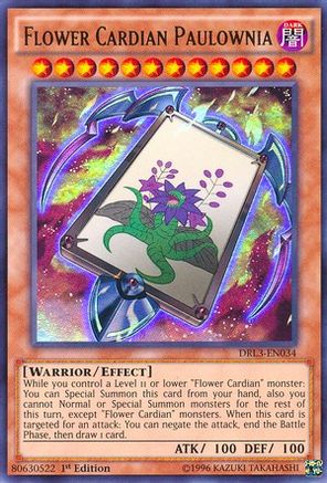 Flower Cardian Paulownia (DRL3-EN034) - Dragons of Legend: Unleashed 1st Edition