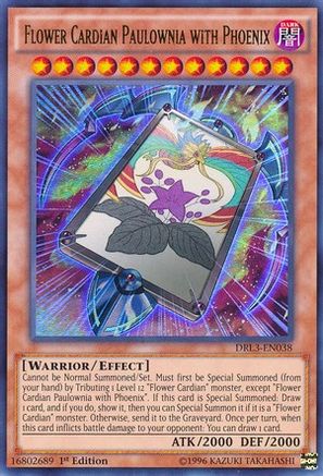 Flower Cardian Paulownia with Phoenix (DRL3-EN038) - Dragons of Legend: Unleashed 1st Edition